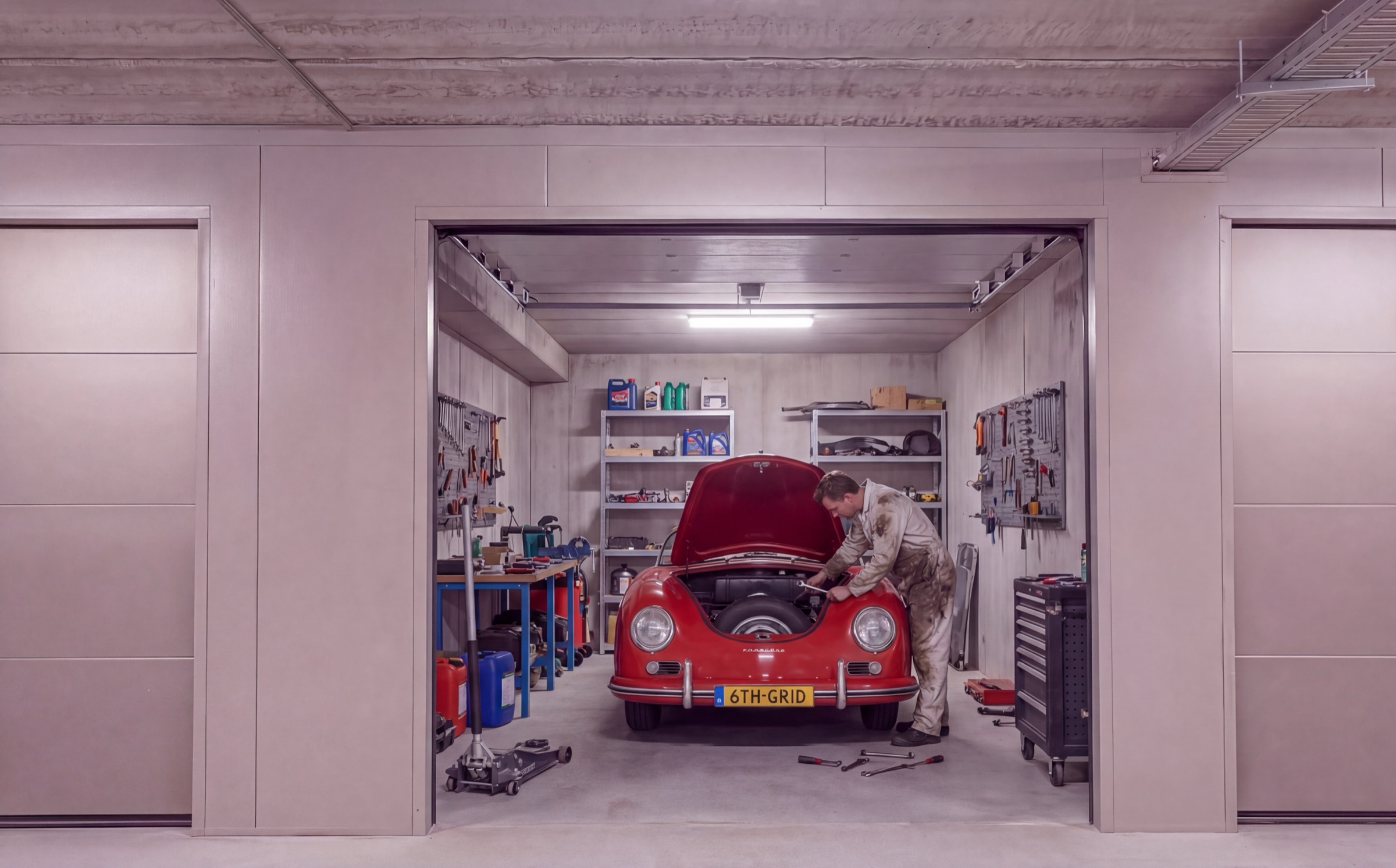 Werkplaats in garagebox 6th Grid Veenendaal